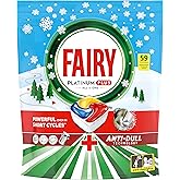 Fairy Platinum Plus Cápsulas De Lavavajillas Todo En Uno Limón, 59 Cápsulas