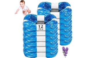 CIOXSOIO 12 Pezzi Ricarica Mangiapannolini, Sacchetti Mangiapannolini Compatibile con Maialino Foppapedretti Angelcare Tommee Tippee Twist & Click Simplee Tec Litter Locker