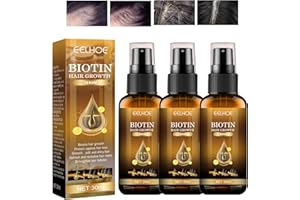 HGERGWW Biancat Luxusbiotin Haarwuchs Serum, Biotin-Haarwachstumsseren, Biotin Haarwuchsspray, Biotin Haarwuchs Serum, Haarwachstumsspray, Biotin Hair Growth Spray, 30ml (3 Stück)