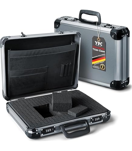 Perel 1819-18: attaché case for laptop and A4 documents, with 2