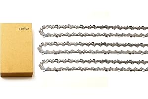 TALLOX 3 cadenas de motosierra de 10 pulgadas 3/8 LP .043 pulgadas 40 enlaces de transmisión