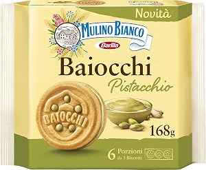 Mulino Bianco Biscotti Baiocchi al Pistacchio