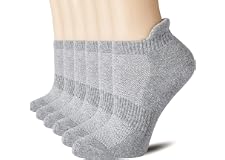 Mens Socks,Anti-Blister Cushioned Breathable Running Cotton Socks, Athletic Ankle Sports Socks