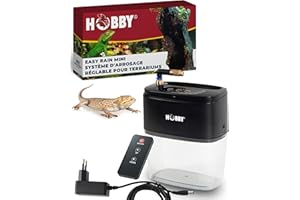 Hobby Terraristik Easy Rain Mini | Système d’arrosage Automatique pour terrariums | Système d’Irrigation réglable pour Reptiles, Amphibiens et habitats végétaux | Système Efficace d’humidification