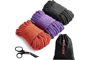 PULSELALA Shibari Japanese Rope Styling Set for Bedroom Play – Perfect for Beginners and Experienced Riggers, Silky-Soft Rope, Ideal for Simple and Intricate Knots – The Ultimate Gift Set for Couples and Lovers