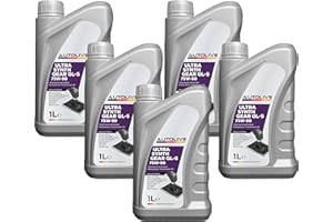 AUTOLIVE GROUP AUTOLIVE Aceite 75W90 Ultra Synth Gear API GL-4 GL-5 LS – Aceite Sintético para Transmisión Manual y Diferencial – Pack de 5 x 1L = 5L