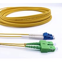 Câble Fibre Optique SC/UPC Duplex Monomode OS2 - Longueur 40m, Gaine LSZH, Pour Réseau 10Gb | Elfcam Qualité Pro