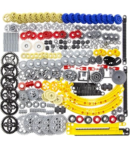 116-teiliges Technic-Bauteile-Set, Zahnräder, Achsen, Stecker & Mehr, Kompatibel Mit Marken-Bausteinen
