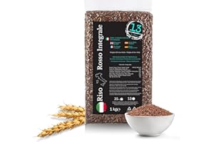 Riz Rouge Complet Italien 1 kg – Sans Gluten, Riche en Fibres et Antioxydants – Croquant et Aromatique – Cultivé au Piémont – Idéal pour une Alimentation Saine et Équilibrée | 13 di Ilaria