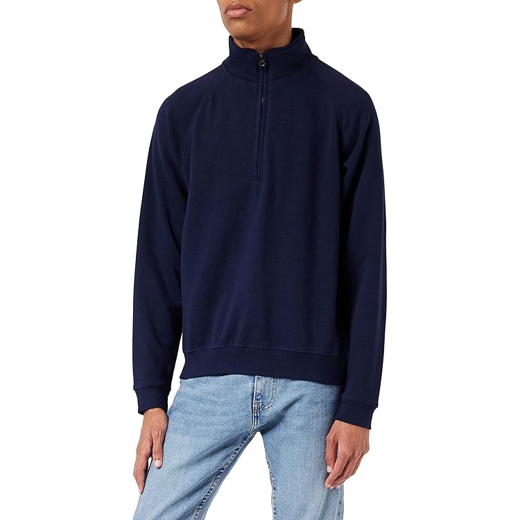 WINKEEY Sweatshirt Heren Lange Mouwen 1/4 Rits Staande Kraag Trui Zonder Capuchon Heren Casual Shirts met Lange Mouwen,Blauw M WINKEEY Sweatshirt Heren Lange Mouwen 1/4 Rits Staande Kraag Trui Zonder Capuchon Heren Casual Shirts met Lange Mouwen,Blauw M