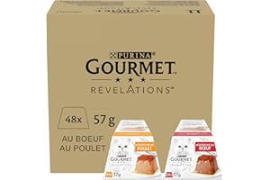 GOURMET REVELATIONS Mousseline Poulet Bœuf 48x57g