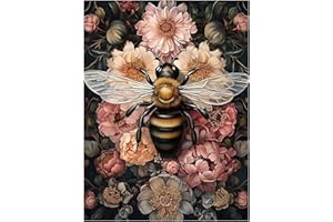 MANDUN ART Biene Malen nach Zahlen, Malen nach Zahlen Erwachsene, Paint by Numbers Adult, DIY Handgemalt Ölgemälde für Home Décor Geschenk 40x50cm