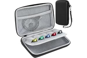 GeeRic Funda para Unidad Flash USB, Estuche para Soporte de Unidad de Pulgar de Material Blando, Organizador de Accesorios electrónicos universales, con 10 Ranuras,Gris