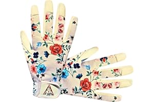 ITC GLOVES ITC Snow Blossom Gardening Gloves for Women | Screen Touch Fingers | Garden Gloves Thorn Proof | Breathable and Durable Garden Gloves Women
