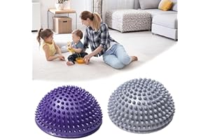 DXIA Balance-Igel Fitness Halbkugel, Sport Kissen für Balancetraining Koordinationstraining, 16 cm Massageball Igelball für Kinder & Erwachsene Fördert Koordination