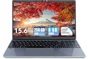 Anna Bella Laptop 15.6''with 8GB DDR4 256GB SSD, Quad-Core Intel Celeron N5095 Processors,USB 3.0, Bluetooth 4.2, 2.4/5G WiFi,Numeric Keypad