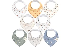 KeaBabies Organic Cotton Baby Dribble Bibs - Super Absorbent Bibs for Toddlers, Newborn - Baby Bibs 0-6 Months