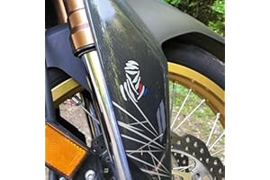 labelbike - Pegatinas 3D Gel Resina Protecciones Guardabarros Delantero Motos compatibles con Honda Africa Twin 1000 2016-2019
