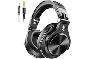 OneOdio A71 Hi-Res Cuffie Cablate Over Ear, Cuffie Musica con Audio Stereo e Shareport, Jack da 3,5 mm e 6,35 mm, Studio Registrazione, Monitoraggio Professionale e Mixaggio Cuffie Pieghevoli, Nero