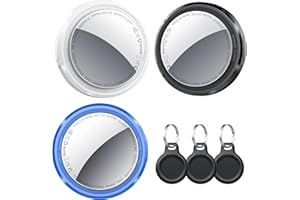 QCOQ Air Tracker Tag 3er Pack, Smart KeyFinder Tag Kompatibel mit Apple Wo ist? APP (iOS NUR, Android Not Supported), Schlüsselfinder für Gepäck/Brieftasche/Taschen/Koffer, Austauschbarer Akku