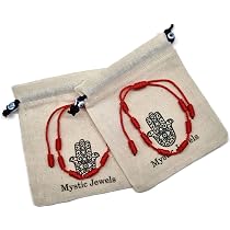 Arana's Bracciale Sette Nodi Rosso Originale - Amuleto Portafortuna Contro Il Malocchio