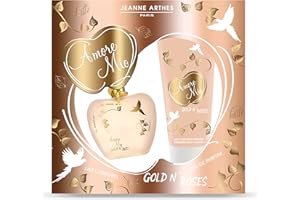 Jeanne Arthes - Coffret Amore Mio Gold'n Roses - Eau de Parfum 100ml + Body Lotion 200ml - Fabriqué en France