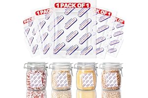 HOMARTIST 2000cc Oxygen Absorbers for Food Storage - 30 Count Individually Wrapped Oxygen Absorbers for Long Term Food Storage, Work with Mylar Bags, Mason Jars, Freeze Dryer to Dehydrated & Preserved Foods