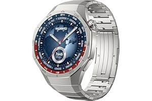 HUAWEI Watch GT 5 Pro 46mm Smartwatch, Silueta con Diseño Sofisticado, Monitorización de ECG, Experiencia Running y Ciclismo, Seguimiento de Salud, 14 Días de Duración, GPS, iOS y Android, Titanio