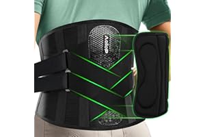 Aollop Back Support Belt for Lower Back Pain for Men and Women, Back Brace with 3D Pad & Bionic Support System, Breathable Lumbar Support Belt for Sciatica/Herniated Disc/Heavy Lifting, L(37.4'-43.3')