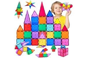 MUITOTIR Costruzioni Magnetiche Per Bambini Bambina Bambino 3 4 5 6 7 8 anni,Costruzioni per Bambini 3 Anni Magneti Bambini Natale Compleanno Regalo Bambina 3 4 5 6 Anni