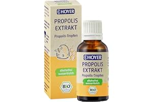 ‎HOYER HOYER Propolis BIO-zertifiziert Tropfen - Alkoholfrei & Wasserlöslich - Reines Propolis Extrakt - auch für Kinder + Tiere - keine Zusatzstoffe - 30 ml