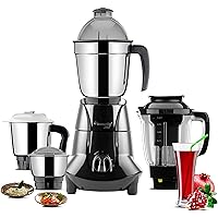 Butterfly Jet Elite Mixer Grinder, 750W, 4 Jars (Grey)