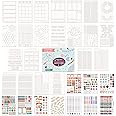 Ultimate Productivity Stencils and Planner Stickers for Journaling - Time Saving Journal Accessories/Supplies to Create Layouts Easily - Incl. Bullet Point Checklists, Daily/Weekly/Monthly Calendars