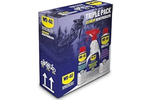 WD-40 Bike- Fahrradpflegeset 1x Kettenspray Allwetter 250ml + 1x Reiniger 500ml + 1x Kettenreiniger 500ml