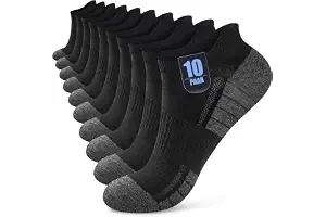 Effeet Calcetines Tobilleros Hombre Mujer 10/20 Pares, Algodón | 80% Algodón Transpirable, Reforzado, Soporte De Arco, OEKO-TEX 100, Ideal Para Ciclismo, Fitness, Uso Diario, Correr