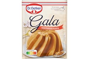 Dr. Oetker Gala Karamell: Puddingpulver zur Zubereitung eines feinen Puddings für leckeren Dessert-Genuss, 11er Pack