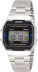 Casio Orologio Digitale Uomo con Cinturino in Acciaio Inox A163WA-1QES :  Casio: Amazon.it: Orologi