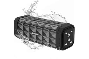 BUGANI Altavoz Bluetooth Portatil 5.4, Altavoz Bluetooth Potente 30W, Altavoces Pequeño, Doble Graves Speaker, 30H Reproducción, IPX5 Impermeable, TWS Emparejamiento, para Exteriores, Fiestas (Negro)