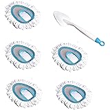 Amazon Basics - Piumino raccoglipolvere, confezione da 5 pezzi, blu e bianco