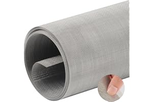 LIUHANCSQD 60 Mallas Hoja de Malla Metalica Fina, 30x200cm Malla de Alambre Fino de Acero Inoxidable 304 para Ventilación de Aire, Ventana de ladrillo, Jardín