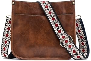 ZOUIQSS Femmes Sacs à Bandoulière en Cuir Sac à Dos Dame Hobo Sac à Main Poches Zippées Sac Avec Sangle Réglable