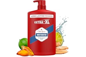 Old Spice Whitewater Żel pod prysznic i szampon dla mężczyzn 1000ml, uniwersalna formuła 3 w 1 do mycia ciała, włosów i twarzy, długotrwała świeżość, zapach o jakości perfum, głębokie oczyszczanie