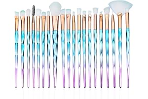 SANTOO Make Up Pinsel Set 20 Stücke Professionelles Lidschatten Schminkpinsel Gesicht Augen Lippen Kosmetikpinsel Set Foundation Blending Erröten Eyeliner Gesichtspuder Pinsel Lidschatten