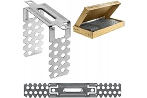 Knauf Lot de 100 suspensions directes en métal pour plafond 75/125/175/225 mm 0,8 mm (ES60/125 (125 mm)