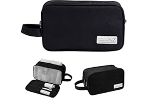 Namenand Borsa da Toilette da Viaggio per Donna e Uomo,borsa da bagno, accessori da viaggio, astuccio per trucco, da donna, organizzatori di servizi igienici - Nero