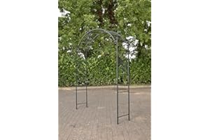 ‎CLP CLP Metall-Rosenbogen Flexi | Stufenlos verstellbare Rankhilfe für alle Rankpflanzen | Rundbogen im Landhausstil, Farbe:schwarz
