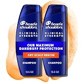 شامبو Head & Shoulders Clinical Dandruff Defense + Dry Scalp Recovery بحجم 13 أونصة، عبوة مزدوجة