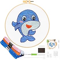 JSRQT Punch Needle Broderie Kit Adulte Enfant Noël D'Aiguille