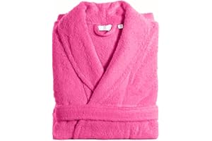 JASMIN ELINOR MENS LADIES UNISEX EGYPTIAN COTTON 500 GSM TERRY TOWELLING SHAWL COLLAR HOODED BATHROBE