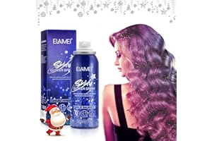 REBODUM Body Glitter Spray 1pc Temporary Silver Glitter Spray for Hair Body and Clothing Quick-Drying Waterproof Glitter Hairspray for Festival Rave Stage Makeup 2.11 oz